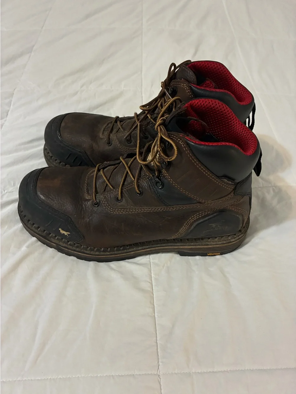 Irish Setter lace up steel toe work boots size 11  #83688